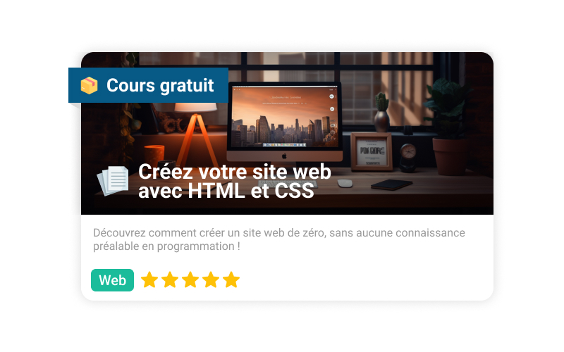 Créez votre site web avec HTML et CSS - Cours - Code-Garage