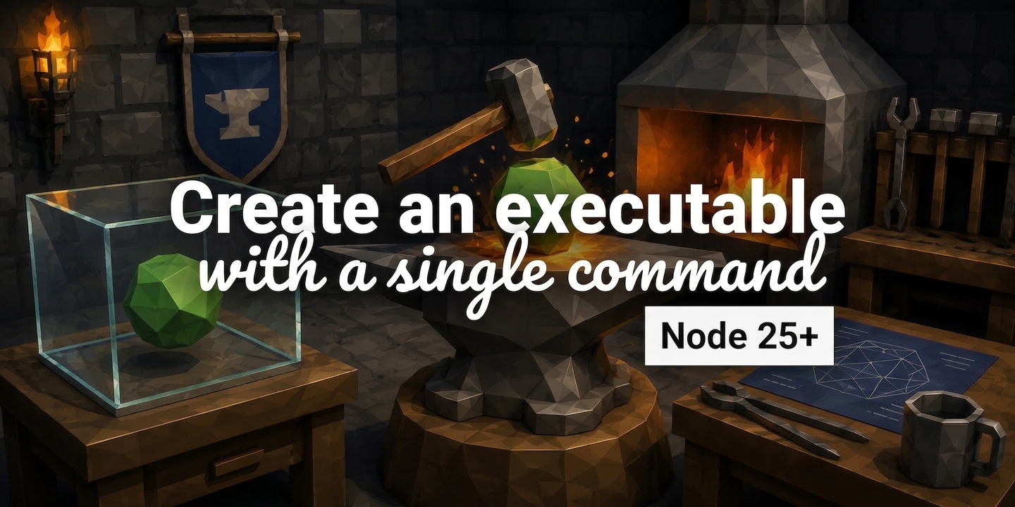 Creating executables with Node 25+